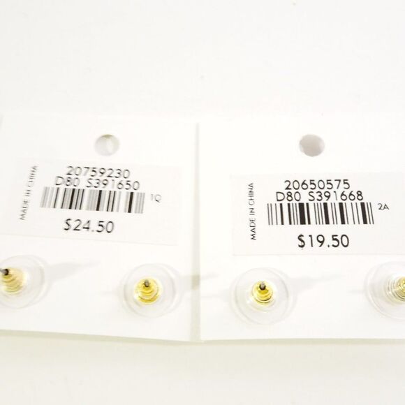 COPY - Ann Taylor LOFT Gold Solitaire Small Stud Earrings NWT 19.5 Ear Climbers… - Picture 6 of 6